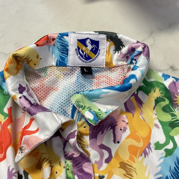 Equestrian Horse Show Long Sleeve Vented Shirt  Size Large - Picture 14 of 14